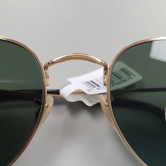 NEW RAY-BAN RB 3548-N 001 Gold Frame Sunglasses with Green Lenses main image 7